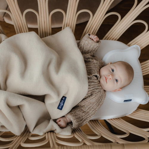 SIMIA™ Oreiller bébé ergonomique avec housse amovible - Contre le dos plat  de la tête