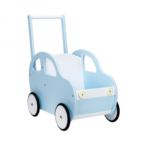 Jouet bois écolo - Petite voiture bleue