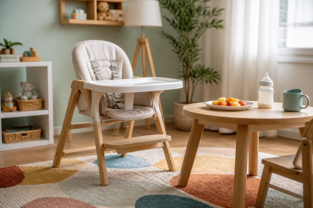découvrez comment aménager un coin repas adapté et sécuritaire pour votre bébé, en alliant confort, praticité et design pour ses premiers repas.
