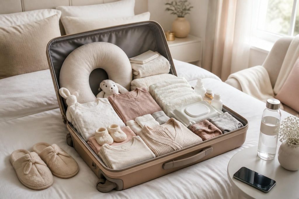 découvrez la liste complète pour bien préparer votre valise de maternité et ne rien oublier pour l'arrivée de votre bébé.