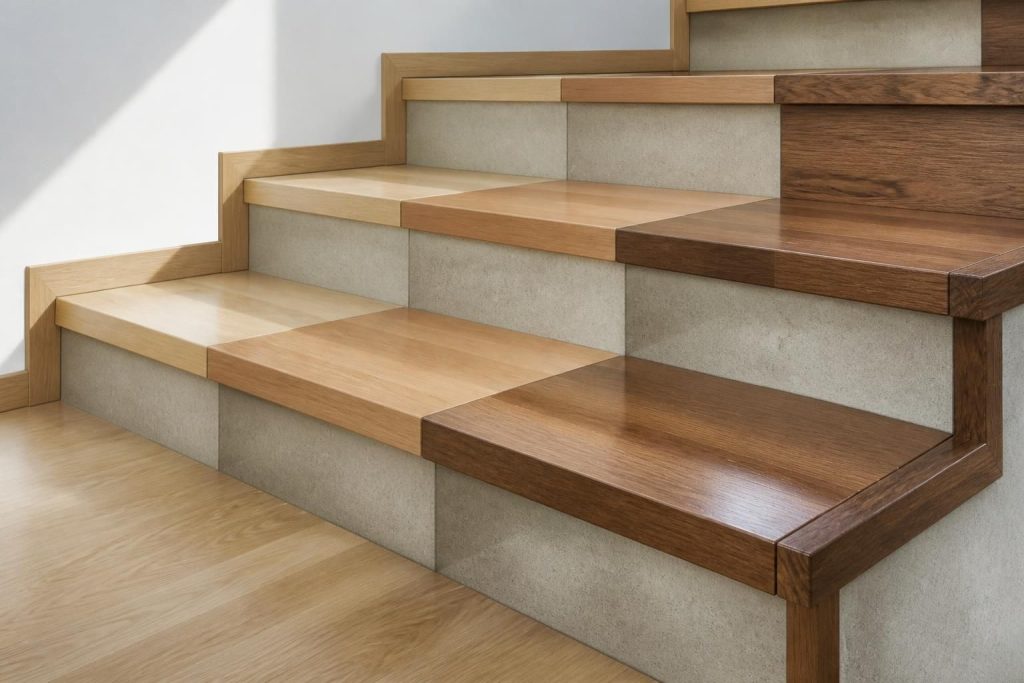 découvrez comment choisir le bois idéal pour votre escalier en béton, en sélectionnant les marches, habillages et revêtements adaptés pour allier esthétisme et durabilité.