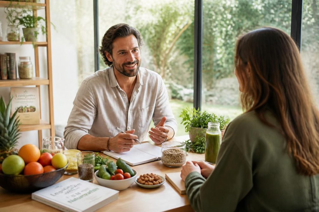 naturopathe spécialiste en alimentation et bien-être, vous accompagne pour maigrir efficacement grâce à des conseils personnalisés et naturels.