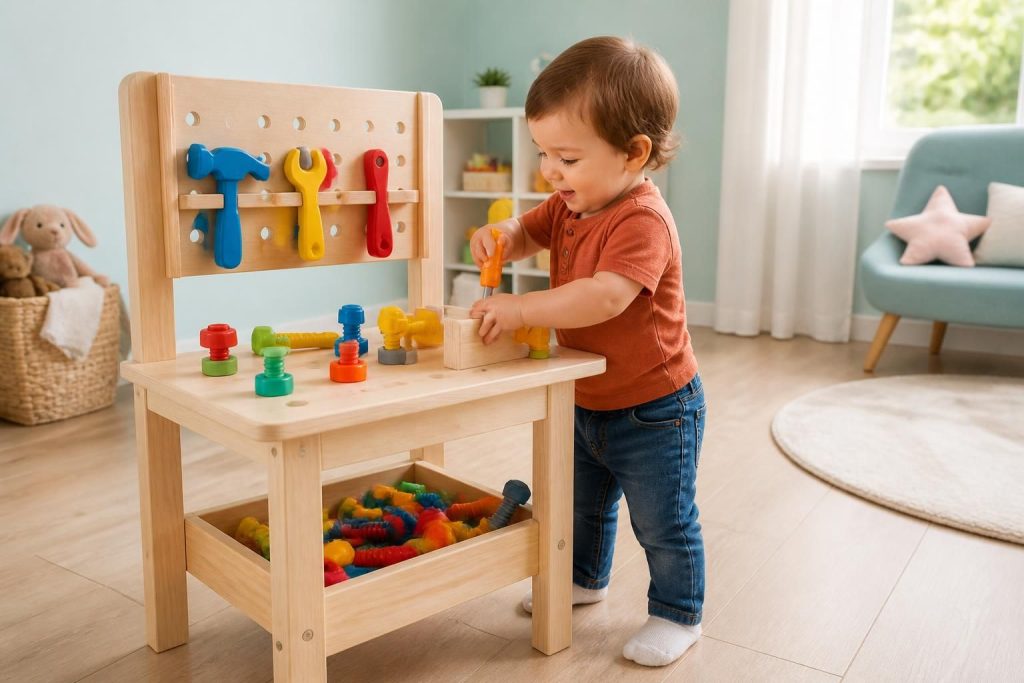 découvrez comment choisir un établi de bricolage adapté aux enfants de 2 à 3 ans, en alliant sécurité, jouets éducatifs et plaisir créatif.