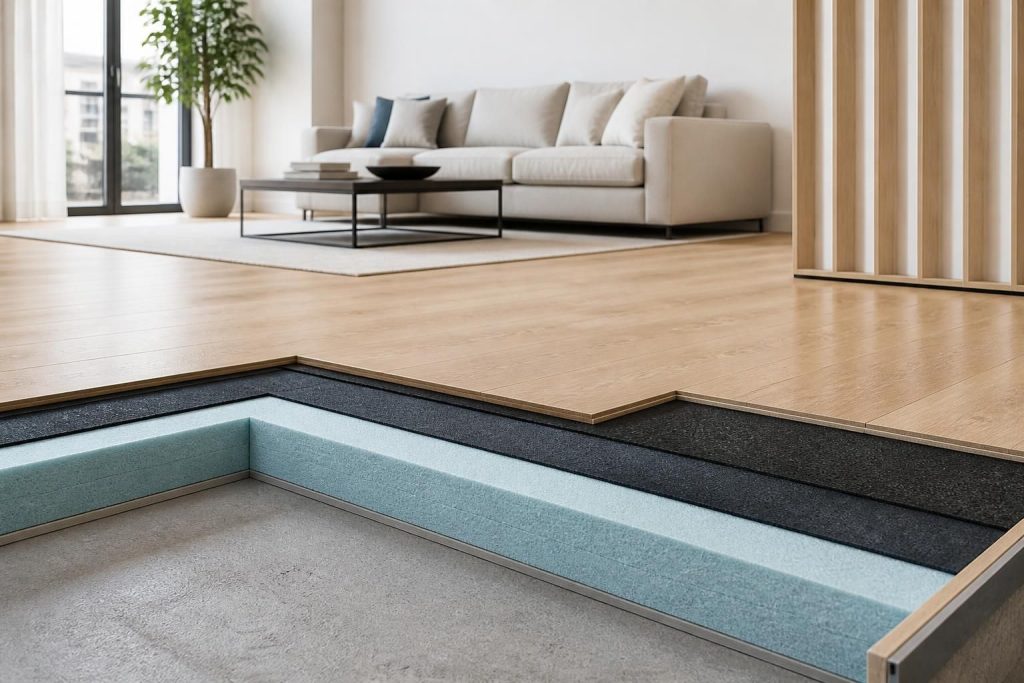 découvrez comment un sol isolant phonique pour appartement peut améliorer à la fois l'isolation thermique et acoustique de votre plancher, pour un confort optimal au quotidien.